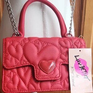NWT LUV BETSEY JOHNSON RED CROSSBODY BAG